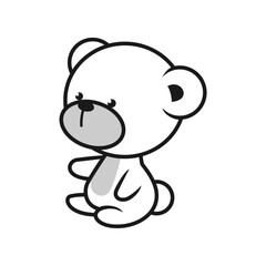 cute set of coloring bears