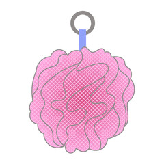 洗顔ネット　泡だて用品のイラスト