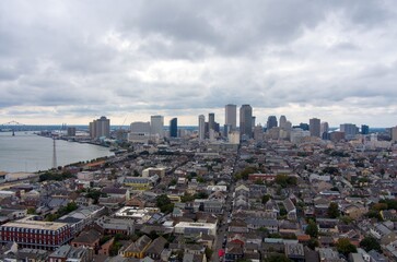 Downtown New Orleans, Louisiana in November