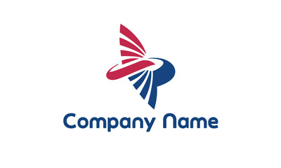 Flying Company Logo. Bird Aves Iconic Abstract Logo design 
