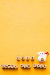 Obraz premium 2024干支のイメージ 辰年