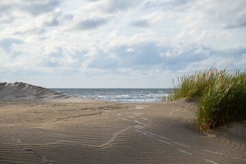 Baltic sea beach , Liepaja, Latvia.