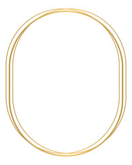 Luxury golden geometric shape frame illustration.