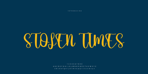 Hand drawn elegant alphabet letters font and number. Classic Lettering Minimal Fashion Designs. Typography modern serif fonts regular decorative vintage concept. vector illustration