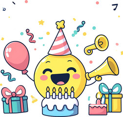 Obraz premium 생일축하