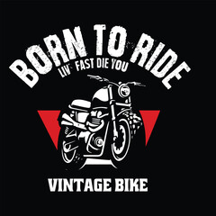motorcycle top t shirt design vector
