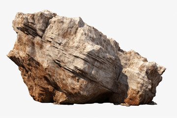 a large rock isolated on a white background