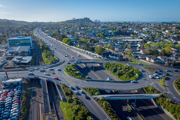 Greenlane motorway interchange, Auckland, New Zealand