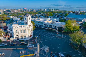 Three lamps intersection in Ponsonby, Auckland, New Zealand