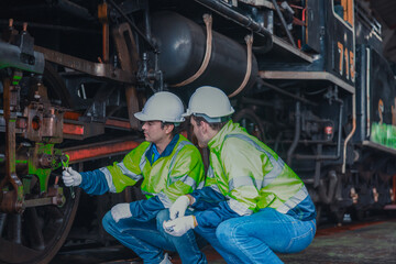 Rail technicians identify, repair engine issues, prevent fuel leaks for efficient train operation