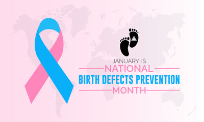 National Birth Defects Prevention Month vector template. Raising Awareness and Supporting Healthy Pregnancies with Birth Defect Prevention Graphics. background, banner, card, poster design.
