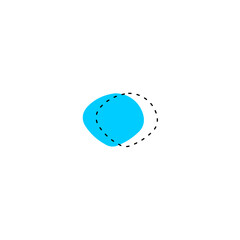 set brush element vector with black color template