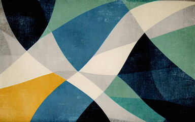 Modern minimalist geometric color block carpet pattern, abstract texture art background, modern painting, wallpaper
