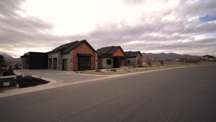 Custom home design in Heber City, Utah with cedar exterior