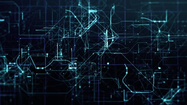 abstract complex organic neural data network, machine learning, artificial intelligence, futuristic technology (3d render)