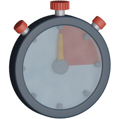 Stopwatch 3D Icon