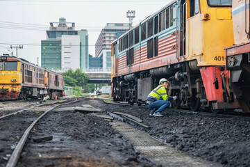 Rail technicians identify, repair engine issues, prevent fuel leaks for efficient train operation