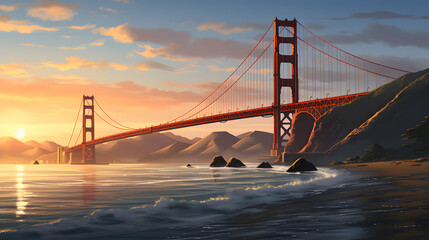 Golden Gate Bridg. generative ai.