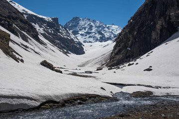 Indian mountains in winter