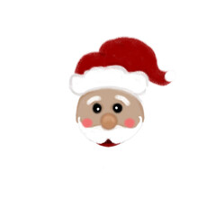 santa claus isolated on white background