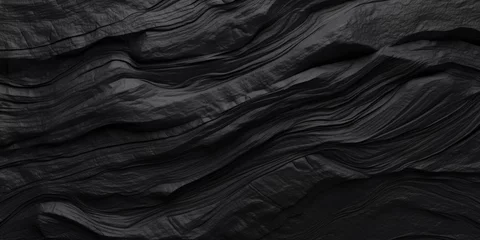 Foto op Canvas Surface Texture Of Matte Frozen Obsidian For Wallpaper Created Using Artificial Intelligence © Damianius