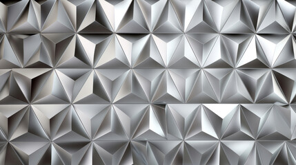 Obraz premium Abstract metallic background with silver triangles