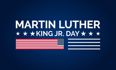 Martin Luther King Jr. Day vector template Celebrating Civil Rights and Equality with MLK Tribute and Inspirational Unity. background, banner, card, poster design.