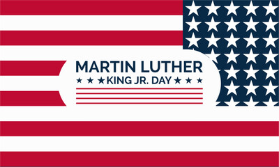 Martin Luther King Jr. Day vector template Celebrating Civil Rights and Equality with MLK Tribute and Inspirational Unity. background, banner, card, poster design.