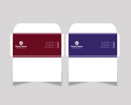 Vector modern  envelope template or envelope design