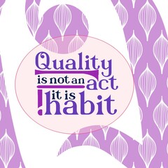 Typographic banner on quotes, 