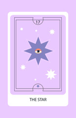 Tarot card major The Star. Hand drawn vector illustration. - 684523116