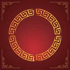 Chinese New Year festival celebration, Happy New Year background decorative elements collection.