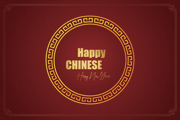 Chinese New Year festival celebration, Happy New Year background decorative elements collection.