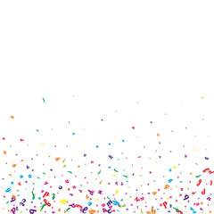 Scattered letters of latin alphabet. Colorful