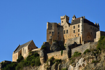 Beynac et Cazenac; France - october 7 2023 : picturesque castle
