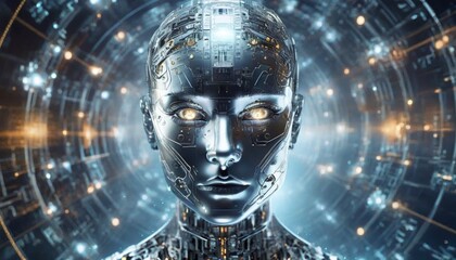 artificial intelligence in data  - obrazy, fototapety, plakaty