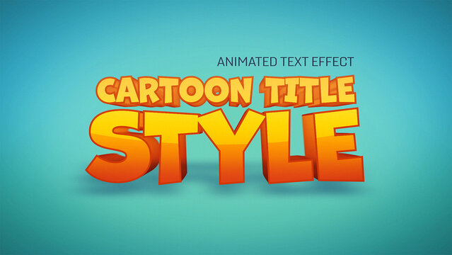 Text Effect Cartoon Title Style