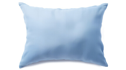 Obraz premium A single blue cushion is isolated on a transparent background, Generative AI
