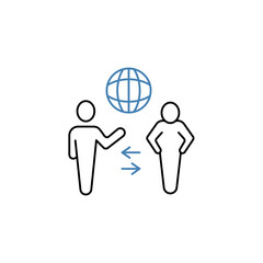 culture concept line icon. Simple element illustration. culture concept outline symbol design.