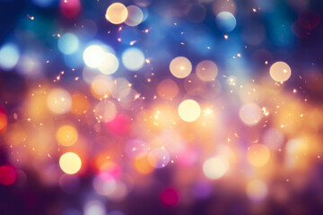 Cape Christmas Lights Wallpaper With Glitter Created Using Artificial Intelligence