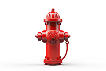 Fototapeta premium red fire hydrant isolated on white background