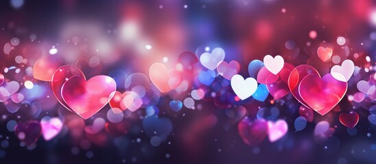 Background card for Valentine's day. Love and Romance. Vibrant colors