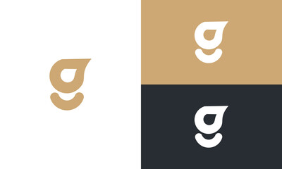 initial g logo design vector collection