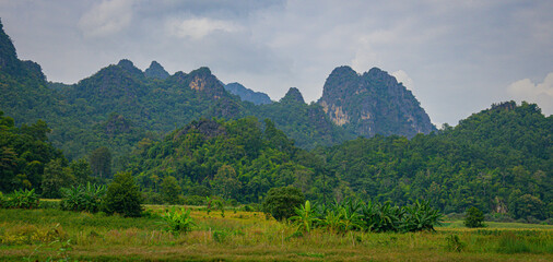 Some of the mountains you see in Thailand is in the northern side, such as Fang, Chiangmai Province