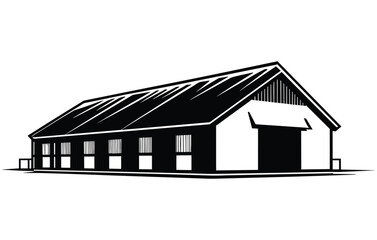 warehouse Logo Design Vector Illustration