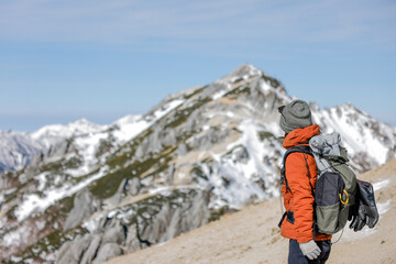 11月の燕岳登山