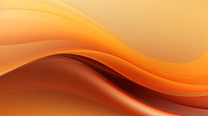 simple energy abstract background of orange and brown curved wave lines in a grateful and festive style created with Generative AI Technology