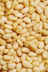 Closeup pine nuts pattern