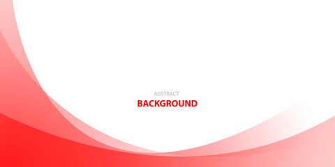 Red curve abstract background with white space for text and message. template design