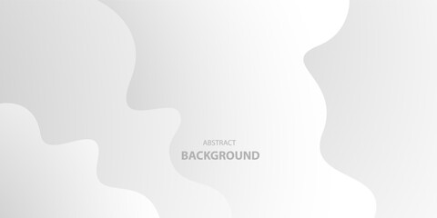 White and gray wave abstract background. Vector illustration	